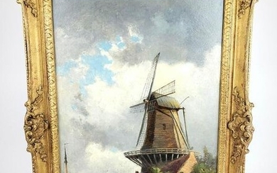 J. Van Couver 19th C. Oil On Canvas