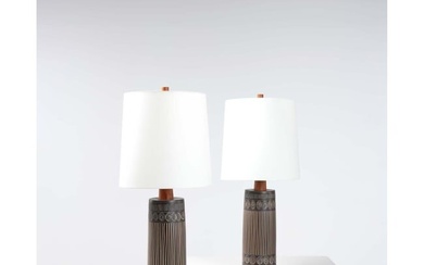 Jane & Gordon Martz (20th c.) Pair of table lamps