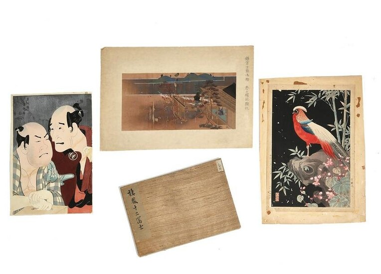 Japanese prints after Takeuchi Seiho & others