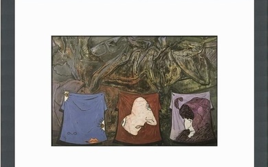 Jasper Johns Untitled III Custom Framed Print