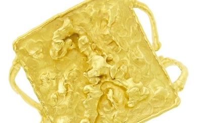 Jean Mahie High Karat Gold 'Charming Monster' Cuff Bangle Bracelet
