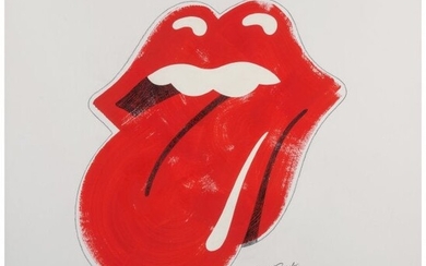 John Pasche (b. 1945) Rolling Stones Logo Acryli