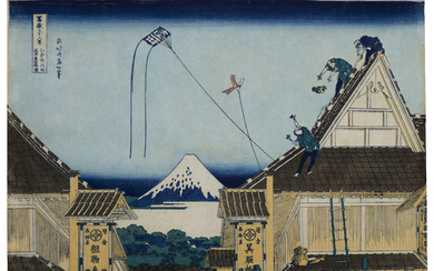 KATSUSHIKA HOKUSAI (1760-1849) Edo Surugacho Mitsui mise ryakuzu (The Mitsui...