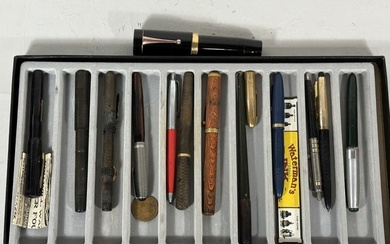 LARGE LOT OF ANTIQUE FOUNTAIN PENS