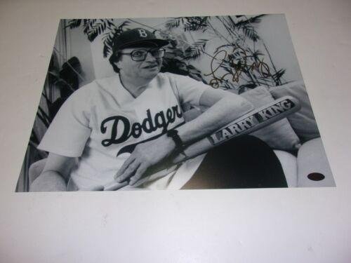 LARRY KING LATE NIGHT HOST LEGEND DODGERS W/HOLO SIGNED 11X14 PHOTO