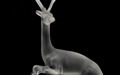 Lalique "Deer" Crystal Figurine