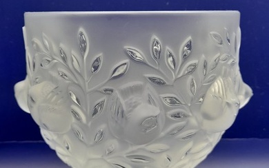 Lalique - Marc Lalique - Vase - Elisabeth Vase ("The Fauna and Flora") - Clear Crystal