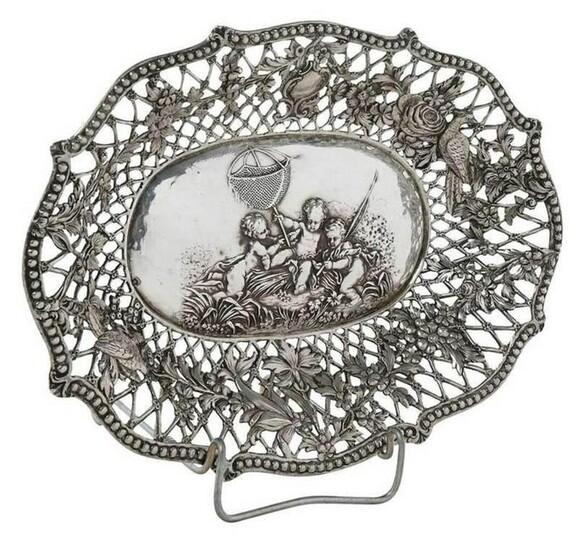 Late 19th C. Continental Silver Openworked Bowl