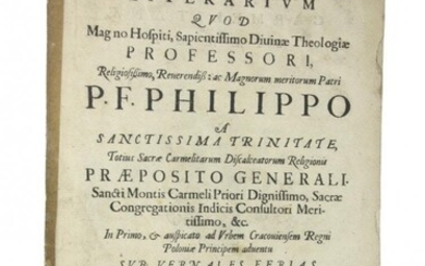 Latin Written 1666 Rare Brochure Printed in Krakow