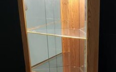 Lighted Corner Curio Cabinet