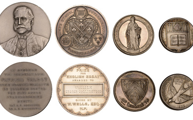 Local, BERKSHIRE, Wellington College, Talbot Medal, a silver award medal by Pinches,...