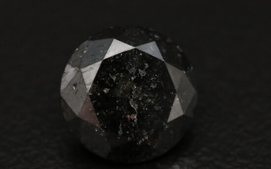 Loose 3.08 CT Round Faceted Diamond