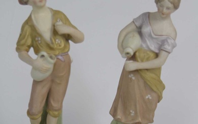 Lot details A pair of Royal Dux figures, each h.21.5cmRequest...