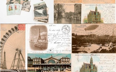 Lot of loose postcards on different themes, Paris...