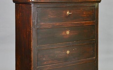 Louis Philippe Style 5 Drawer Tall Chest