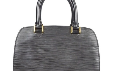 Louis Vuitton Black Epi Pont Neuf Handbag M52052 VI1021