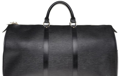 Louis Vuitton - Keepall 50 en cuir épi noir Travel bag