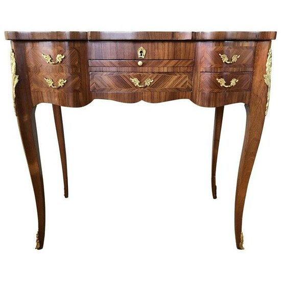 Louis XV Style Inlaid Dressing Table 20th Century