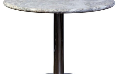 Marble and Chrome Base Cafe Table