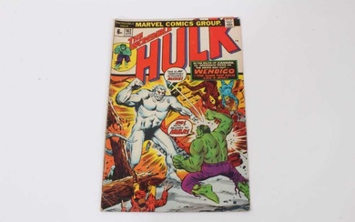Marvel comics the Incredible Hulk issue 162 (1973). 1st apperance of Wendigo. Priced 6p (1)