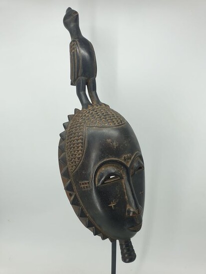 Mask (1) - Wood - Yaure - Côte d'Ivoire