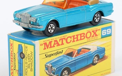 Matchbox Lesney Superfast MB-69 Rolls Royce Silver Shadow with 1st issue F box