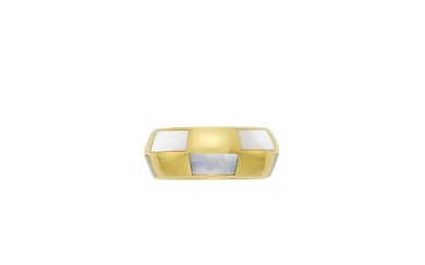 Mauboussin Paris Gold and Mother-of-Pearl Band Ring