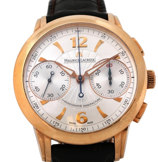 Maurice Lacroix A wristwatch of 18k gold. Model Masterpiece Le Chronographe, ref....