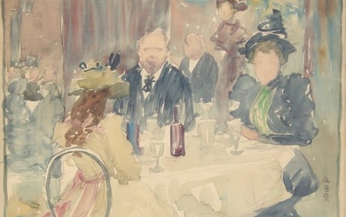 Maurice Prendergast (American, 1858–1924) - Au Café