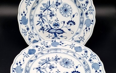 Meissen - Table service - 1st Choice! Onion pattern 6 x dinner plates approx. 25cm. - Porcelain