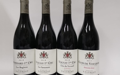 Mixed lot Domaine Y. Clerget 2015-2017