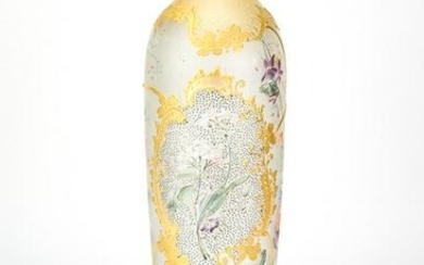 Mt Washington Royal Flemish Satin Glass Vase