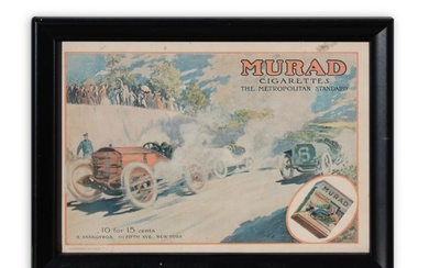 Murad Cigarettes Motor Racing Advertisement