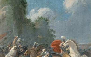 Mythological cavalry battle