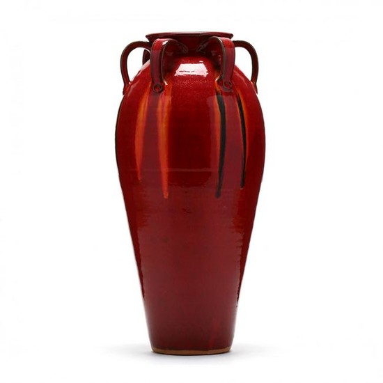 NC Pottery, A.V. Smith Tall Vase