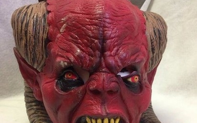 NOS-latex Halloween mask-RED DEMON