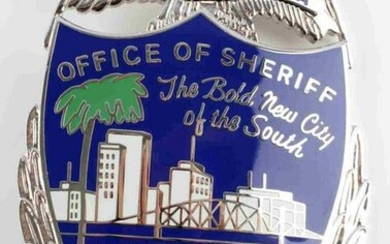 OBSOLETE JACKSONVILLE FLORIDA POLICE LAW BADGE
