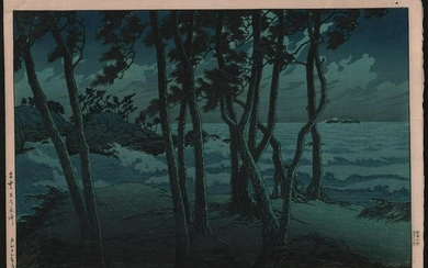 Original Japanese Woodblock Print. Artist: Kawase