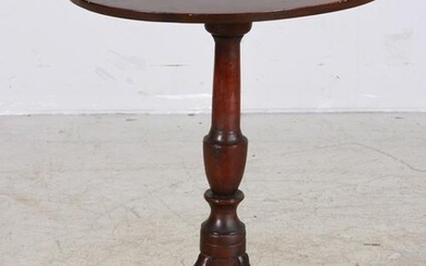 Oval cherry American candle stand