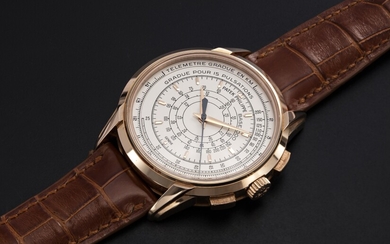PATEK PHILIPPE, REF. 5975R , A LIMITED EDITION GOLD MULTI-SCALE CHRONOGRAPH MADE TO COMMEMORATE THE 175TH ANNIVERSARY OF THE BRAND