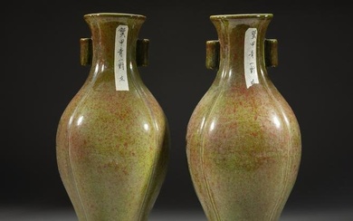 Pair Chinese Export Porcelain Vases
