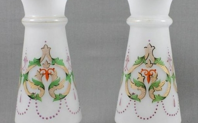 Pair Of Bristol Vases