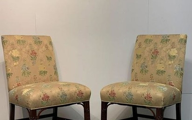 Pair of Georgian Style Mahogany Side Chairs