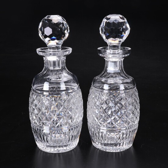 Pair of Waterford Crystal "Castletown" Decanters, Mid to Late 20th Century