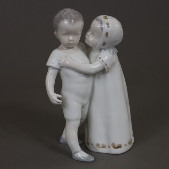Paire d'enfants "Amour éconduit" - Bing& Gröndahl, 20e siècle, design : Ingeborg Plockross-Irminger (1872 -...