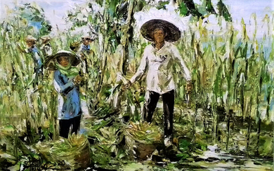 Purbo (b. Pati, C. Java, 1978) Panen Jagung di Pati (Corn Harvest In Pati)