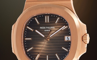 Patek Philippe, Ref. 5711/1R-001 A “new old stock”, highly attractive, and fresh-to-market pink gold wristwatch with date, bracelet, Certificate of Origin, and presentation box