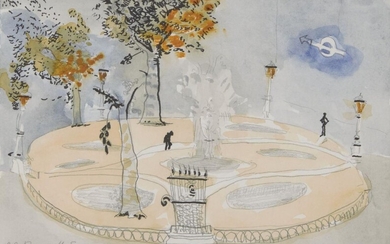 Patrick Procktor RA, British 1936-2003 - 49 Russell Square; watercolour on paper, signed lower right and titled lower left 'Patrick Procktor 49 Russell Square', 18 x 26 cm (ARR) Note: Patrick Procktor was one of the most important British artists...