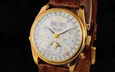 Paul Picot - 18K Gold Triple Calendar Moonphase Chronograph - "NO RESERVE PRICE" - 4991 - Men - 1970-1979