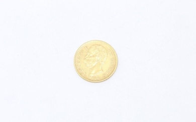 20 lira gold coin Umberto I (1882).